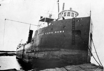 NEW YORK NEWS aground near Shelter Bay