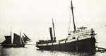 D. D. CALVIN with the schooner HERBERT DUDLEY