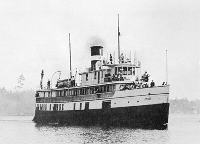 WAUBIC in a Georgian Bay channel