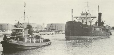 TEXACO-BRAVE outbound at Toronto's Cherry Street bridge