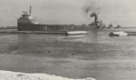 tugs LAC COMO, WILLIAM REST, G.W. ROGERS and BAGOTVILLE tried to free GEORGE M. CARL