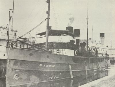 BELLECHASSE in Owen Sound moored alongside CARIBOU with MANITOULIN