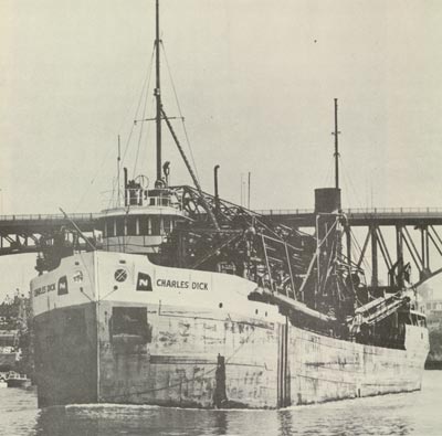 CHARLES DICK downbound in the Cuyahoga River