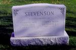 Tombstone of Florence May Babington and Carroll Keith Stevenson
