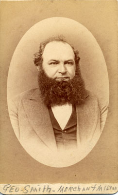 George Smith.   Merchant, municipal politician.   Mayor.  b.1836 d.1893