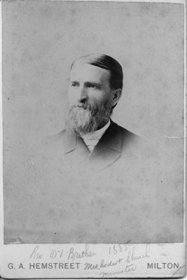 Rev. David. L. Brethour, Minister, Wesleyan Methodist. d.1903
