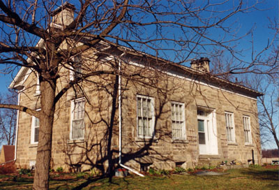 8350 Fourth Line, Milton, Ontario.  Built 1850s forThomas Atkins, farmer.