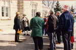 Milton Heritage Day. 1993. Jim Dills beginning Historic Walking Tour of Milton