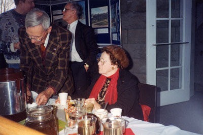 Milton Heritage Awards.  February 1996.   Visitors taking refreshments.