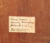 Label on the Bowes Willmott clock