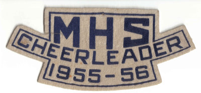 M.H.S, Cheerleader 1955-56 Badge