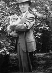 Dr. William Francis Freeman with cat.