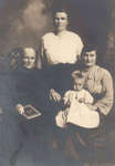 Mary Downie with family