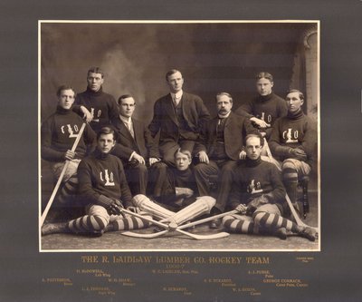 The R. Laidlaw Lumber Co. Hockey Team, 1906-7.