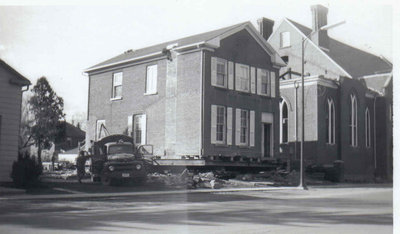 Removal of the house on Main Street next to St. Paul's Church