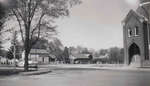 View of the St. Paul's United Church area after demolition of the Sunday School building.