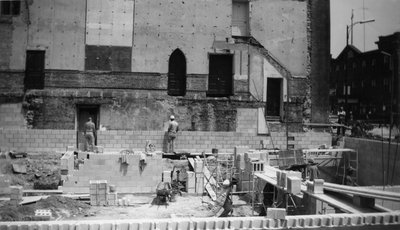 The start of construction of the new building at St. Paul's Church