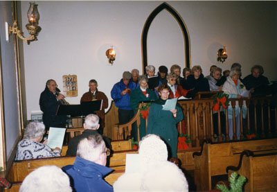 Milton Historical Society Event.  Christmas Meeting 1996.  Ontario Agricultural Museum.