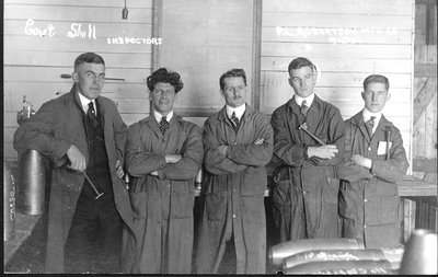 Government shell inspectors at the P. L. Robertson Plant