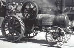 Steam engine on Main Street, Milton, Ont.