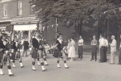 Pipe Band on Main Street, Milton, Ontario