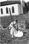 Marguerite and her mother, Esther, on Pine Street.