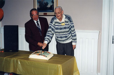 Milton Historical Society Meeting.  October 1997. Jim Dills and Alex Cooke.