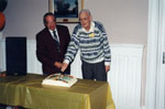 Milton Historical Society Meeting.  October 1997. Jim Dills and Alex Cooke.