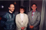 Milton Historical Society Meeting.  May 1997. Bruce Carlin, Gail Richardson, David MacLachlan.