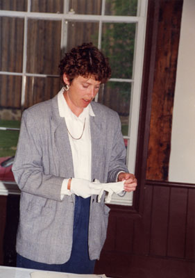 Milton Historical Society Meeting.  June 1993. Susan Bennett