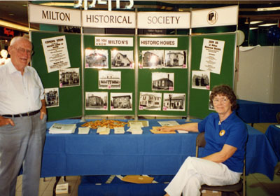 Milton Historical Society Display.  September 1991.  Milton Mall.