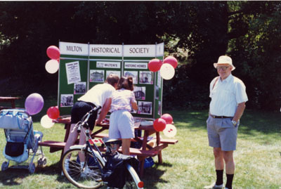 Milton Historical Society exhibit.  Canada Day, 1991.