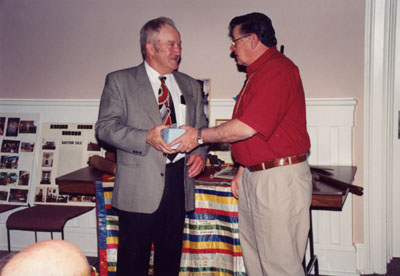 Milton Historical Society Meeting. May 1995. Ward Brownridge and Don Taylor