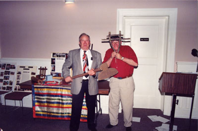 Milton Historical Society Meeting.  May 1995. Ward Brownridge and Don Taylor