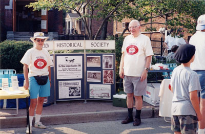 Waldie Blacksmith Shop display by the Milton Historical Society at the Farmer's Market