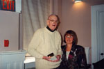 Milton Heritage Awards.  Alex Cooke, winner of the 1995 Award for Writing, with Helen Comber.
