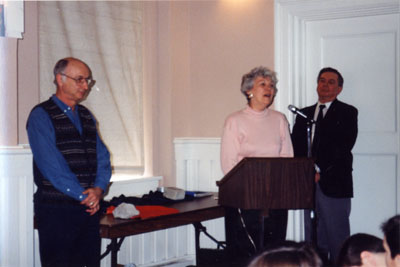 Milton Heritage Awards.  Ann and Don Corker, winners of the 1995 Award for conserving a non-designated property.