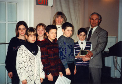 Milton Heritage Awards. Robert Baldwin School, winners of the 1995 Award for Education.