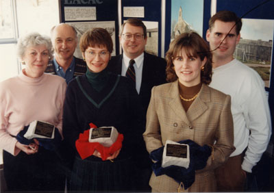 Milton Heritage Awards.    Winners of the 1995 awards for Architecture - Anna and Don Corker, Jim and Patricia Douglas, Paul and Judy Boivan