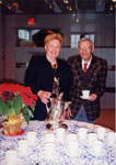 New Year's Levee.  Marjorie Powys and Joe Henderson.