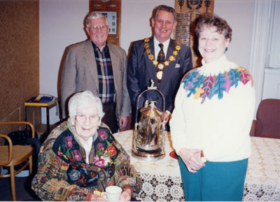 New Year's Levee.  1997.  Mayor Gordon Krantz and Marie Clements