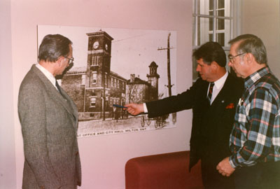 Ken Wilson, Mayor Krantz and Jim Dills