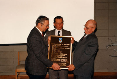 Plaque donated to the Town of Milton by the Milton Historical Society to commemorate the 10th Anniversary of the Society.  1987