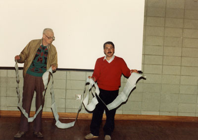 &quot;Digging into the past at Zimmerman&quot;.  Milton Historical Society Meeting.  October 1987.   Alex Cooke and Bill Franklin