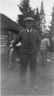 Man holding fish