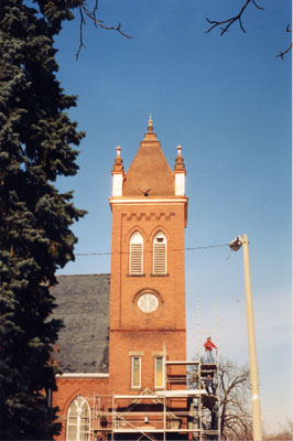 St. Paul's United Church; new copper roof