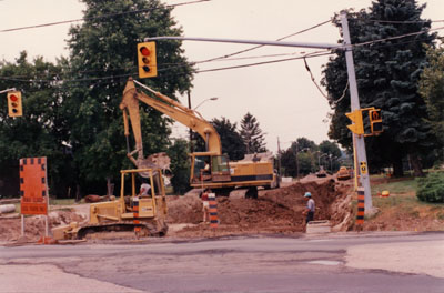 Road work, Milton