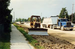 Road construction, Milton