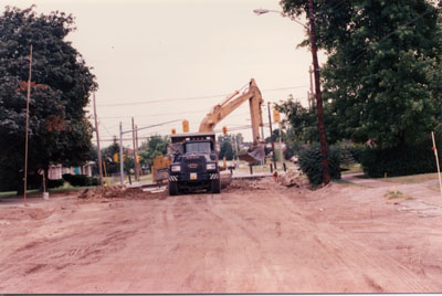 Road work, Milton