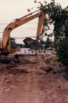 Road construction, Milton